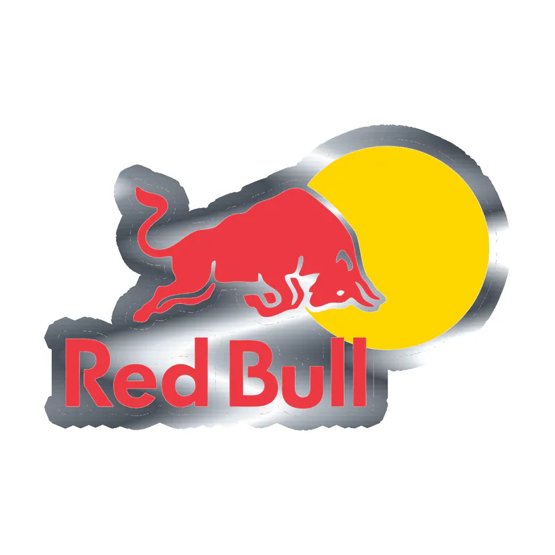 Redbull Silver Chrome Vinyl Decal