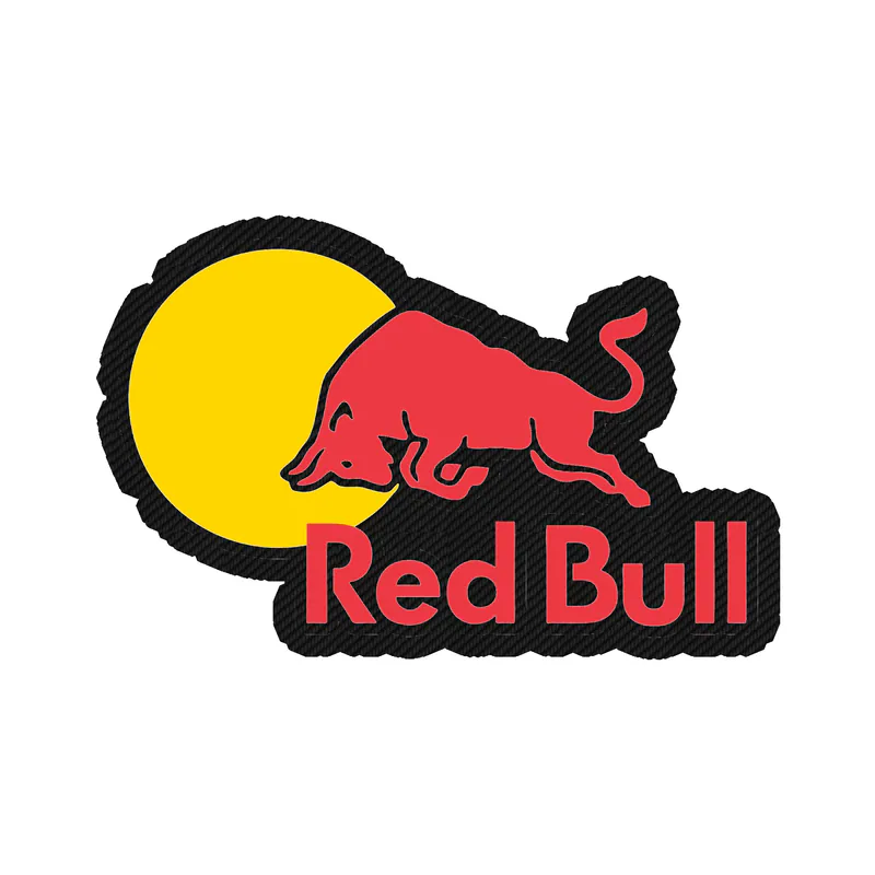 Redbull Carbon Fiber Vinyl Decal