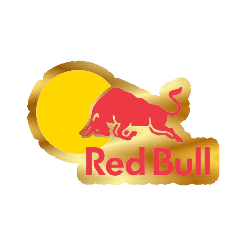 Redbull Gold Chrome Vinyl Decal
