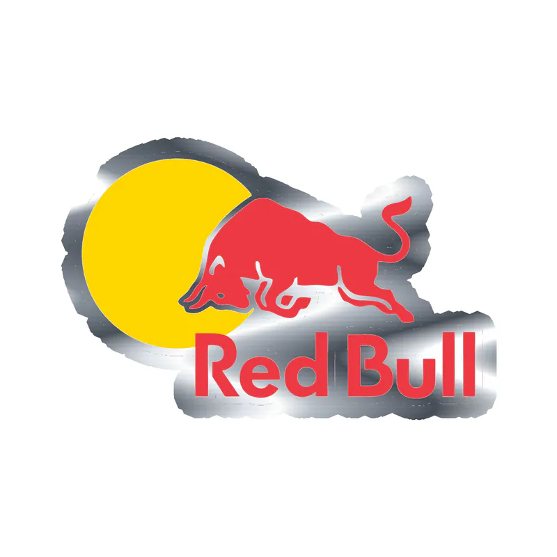 Redbull Silver Chrome Vinyl Decal