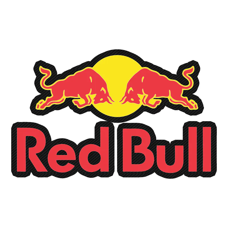 Redbull Carbon Fiber Vinyl Decal