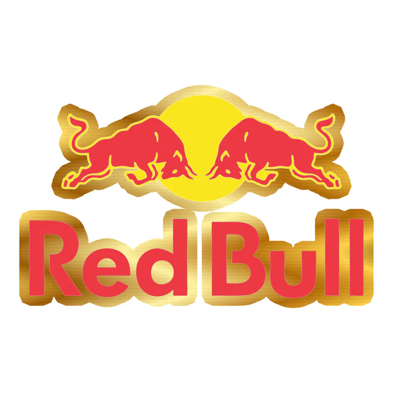 Redbull Gold Chrome Vinyl Decal