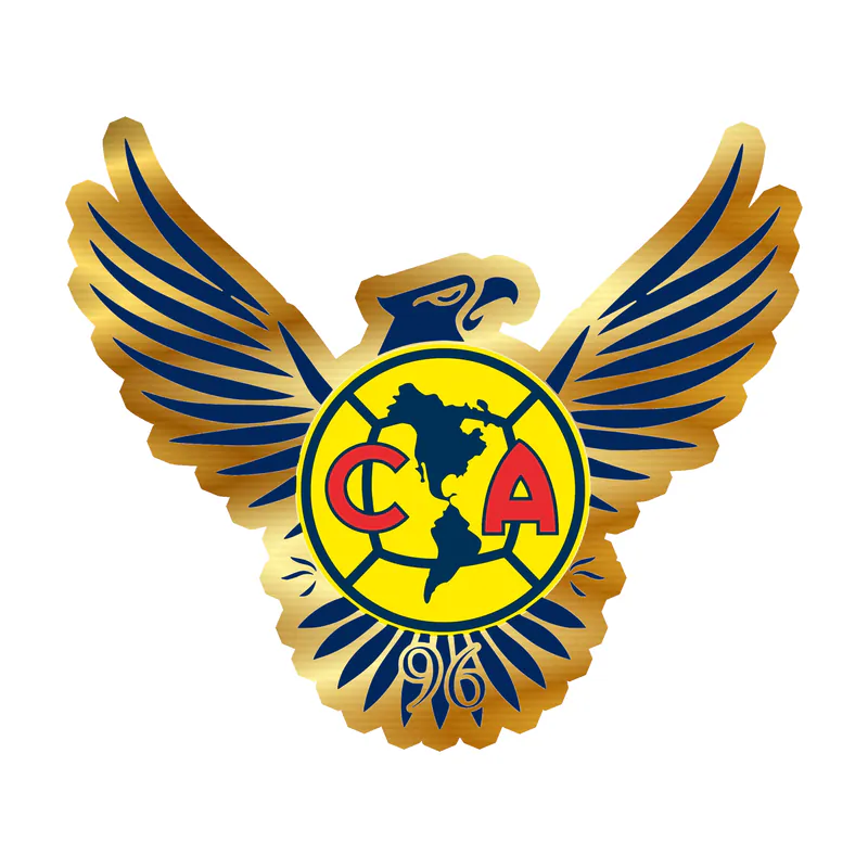 Club America - Image 3 - Gold Chrome Vinyl Decal