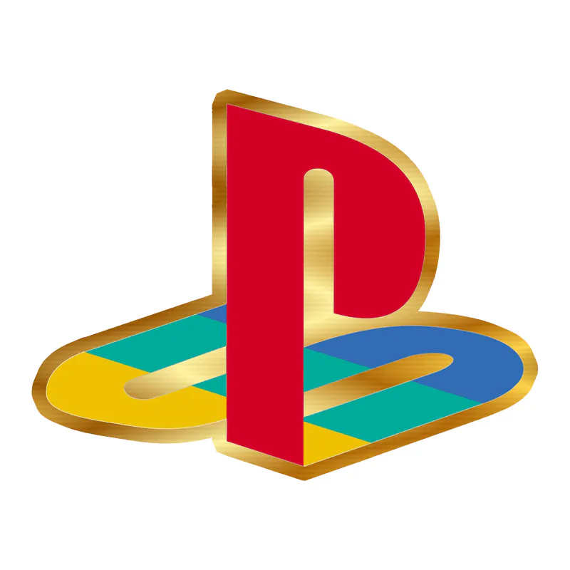 Playstation - Gold Chrome Vinyl Decal