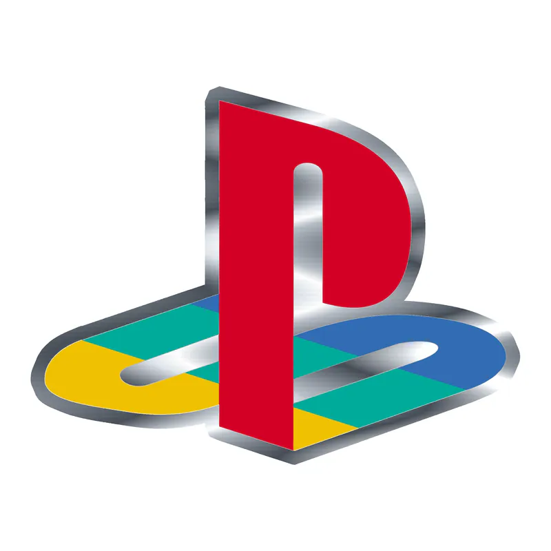 Playstation - Silver Chrome Vinyl Decal
