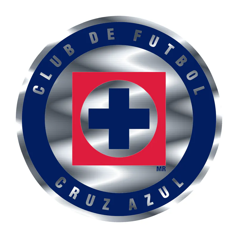 Cruz Azul Silver Chrome Vinyl Sticker - Custom Size