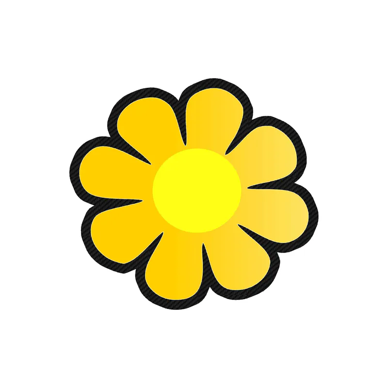 Flower Carbon Fiber Vinyl Decal - Custom Size