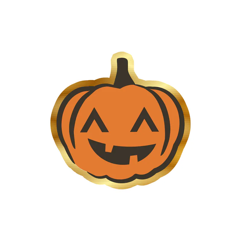 Pumpkin Gold Chrome Vinyl Decal