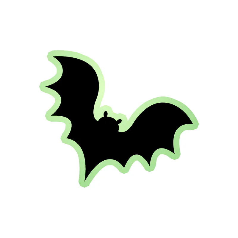 Bat Glow in the Dark Vinyl Decal