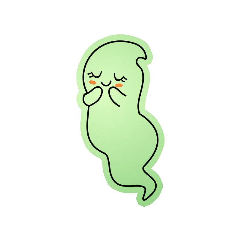 Ghost - Glow in the Dark Vinyl Decal - Custom Size