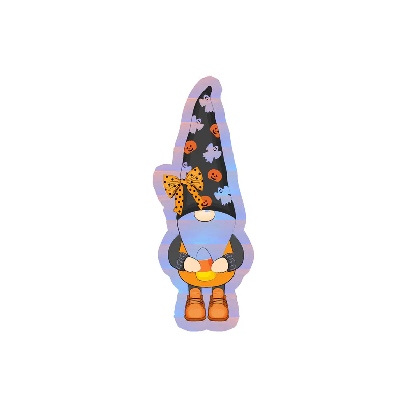 Gnomes Holographic Vinyl Decal - Custom Size