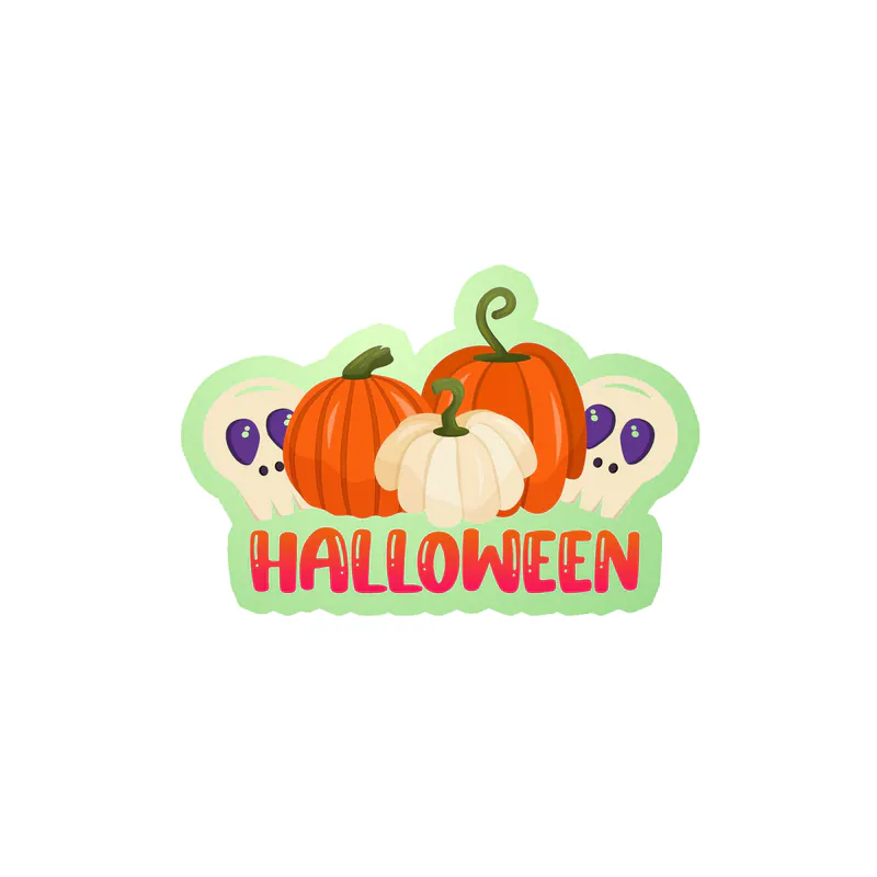 Halloween Glow in the Dark Vinyl Decal - Custom Size