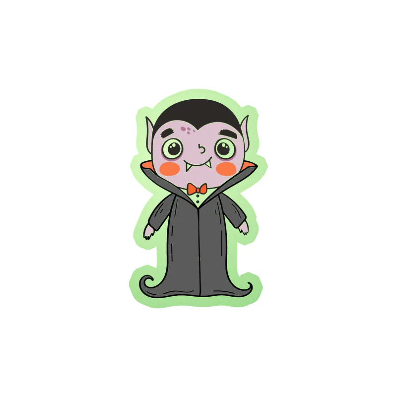 Halloween Character Glow in the Dark Vinyl Decal - Custom Size