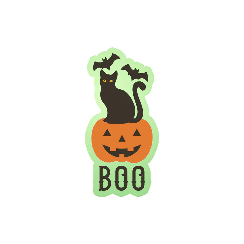 Halloween Glow in the Dark Vinyl Decal - Custom Size