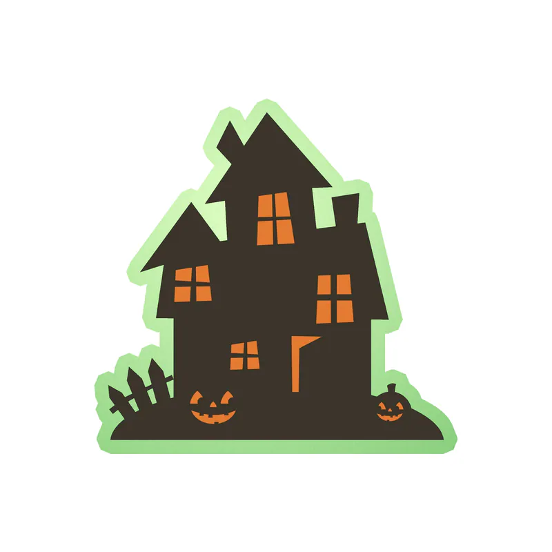 Halloween Glow in the Dark Vinyl Decal - Custom Size