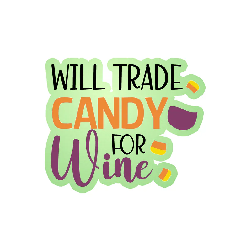 Halloween Glow in the Dark Vinyl Decal - Custom Size
