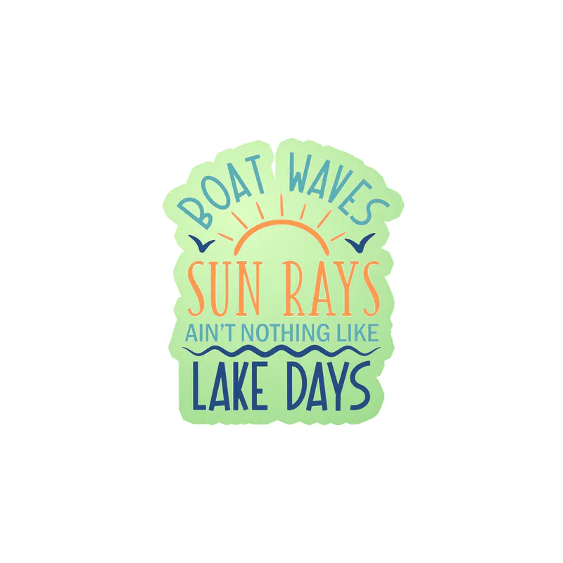 Lake Glow in the Dark Vinyl Decal - Custom Size