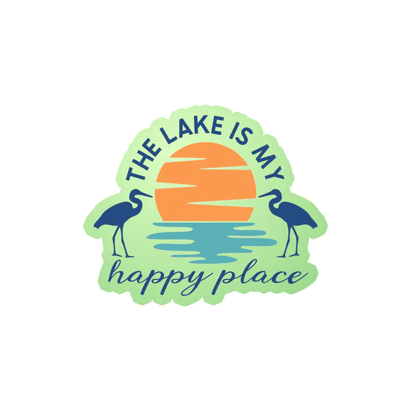 Lake Glow in the Dark Vinyl Decal - Custom Size
