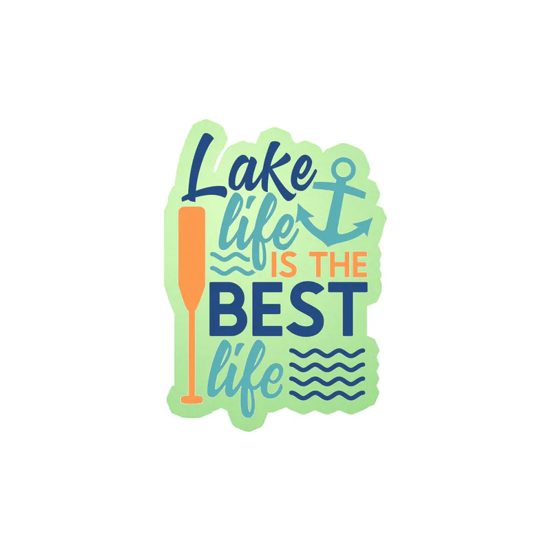 Lake Glow in the Dark Vinyl Decal - Custom Size