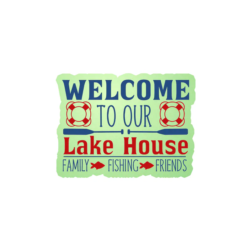 Lake Glow in the Dark Vinyl Decal - Custom Size