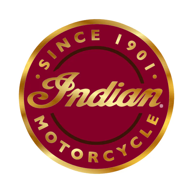 Indian Motorcycles Gold Chrome Vinyl Decal- Custom Size
