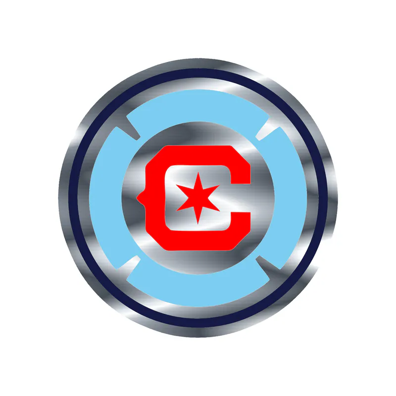 Chicago Fire FC - Silver Chrome Vinyl Decal- (Copy)