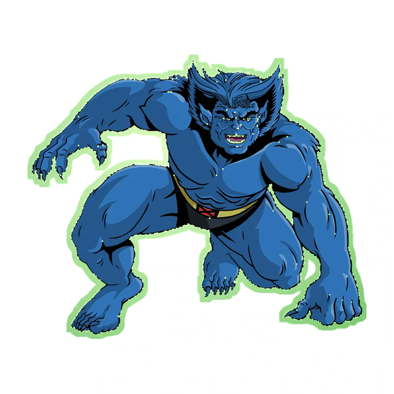 Beast - Glow in the Dark Vinyl Sticker - Custom Size