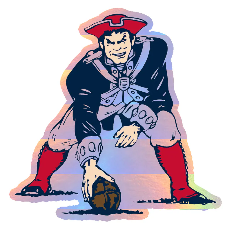 Classic Pat - Holographic Vinyl Sticker - Custom Size