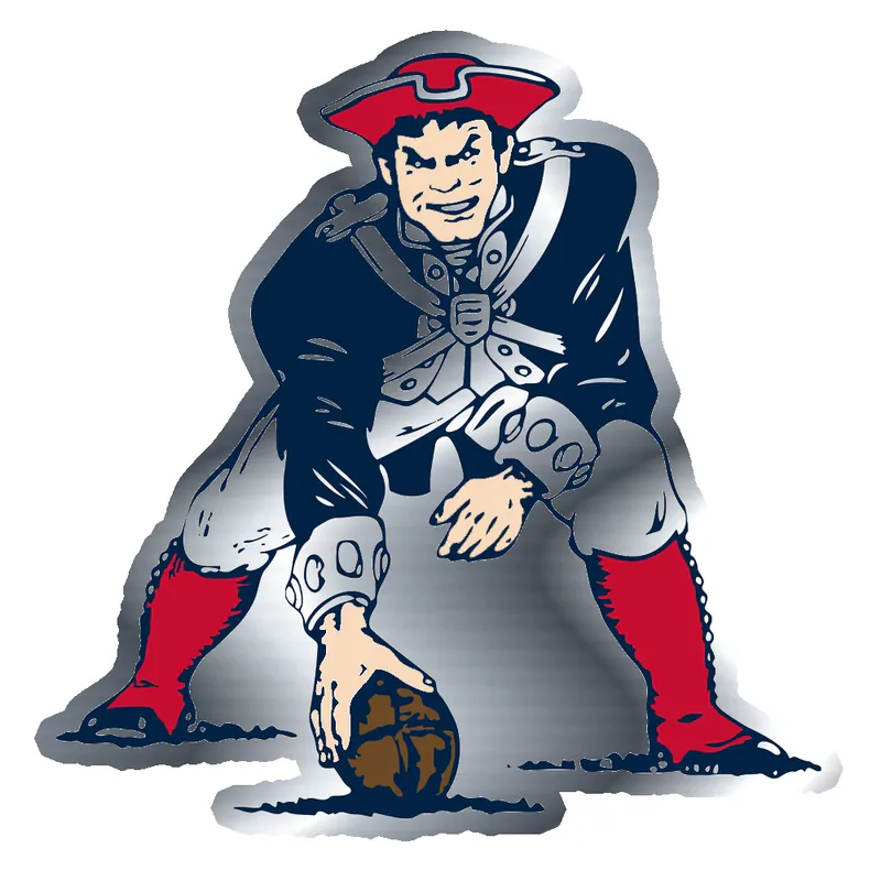 Classic Pat - Silver Chrome Vinyl Sticker - Custom Size