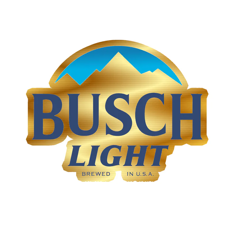 Busch Light Gold Chrome Vinyl Decal - Custom Size
