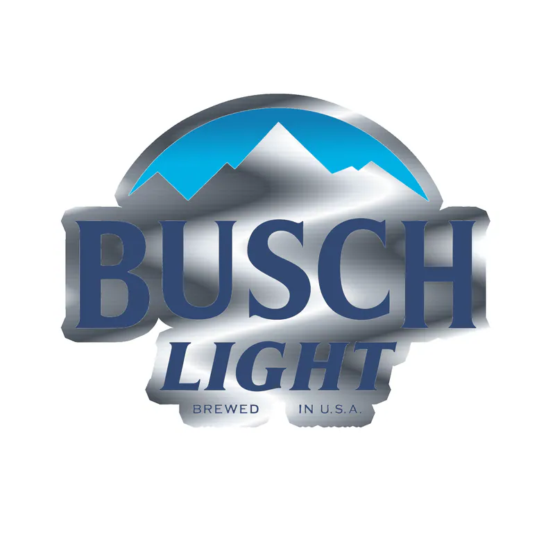 Busch Light Silver Chrome Vinyl Decal - Custom Size