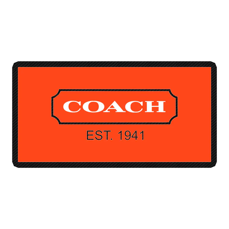 Coach - Orange - Carbon Fiber Vinyl Sticker - Custom Size