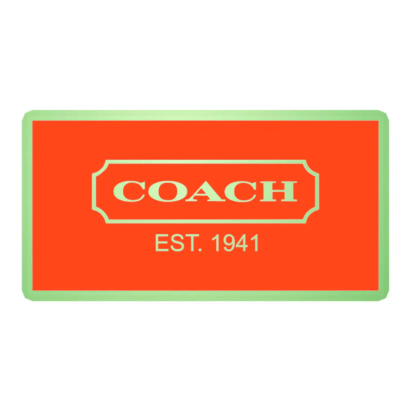 Coach - Orange - Glow in the Dark Vinyl Sticker - Custom Size