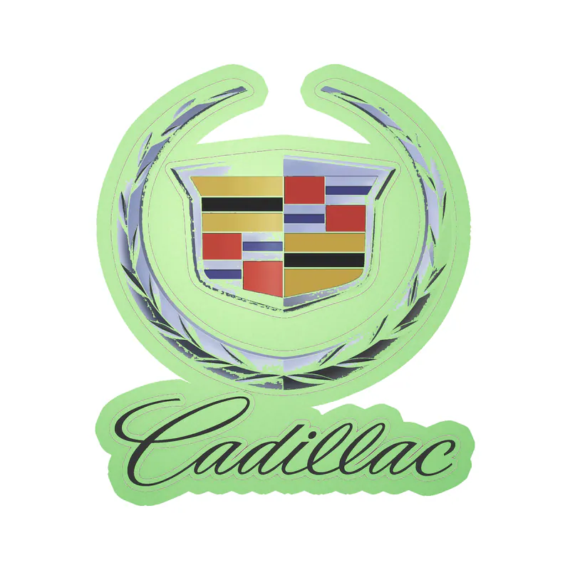 Cadillac Glow in the Dark Vinyl Decal - Custom Size