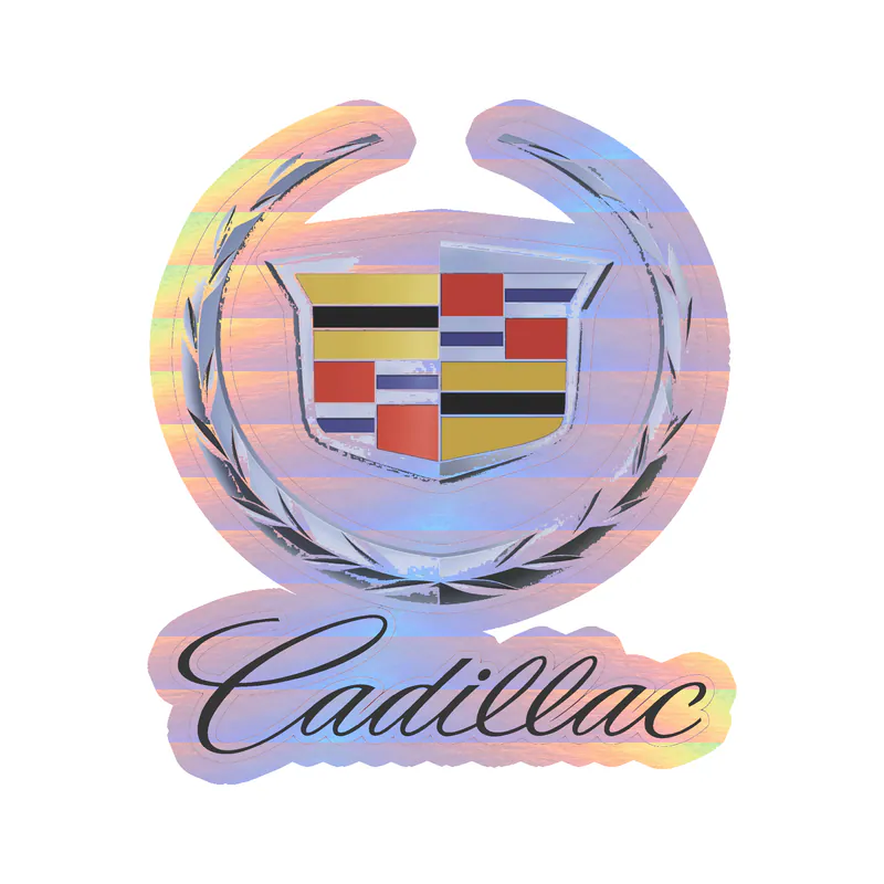 Cadillac Holographic Vinyl Decal - Custom Size
