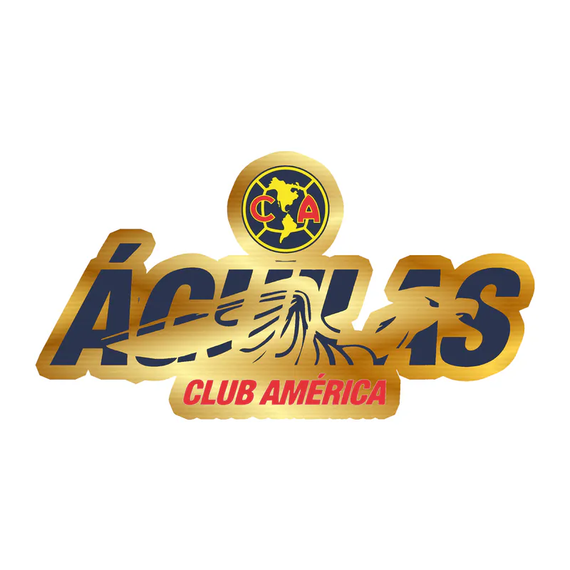 Club America - Aguilas - Gold Chrome Vinyl Decal