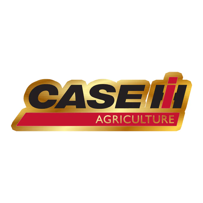 Case International Tractors Gold Chrome Vinyl Decal - Custom Size