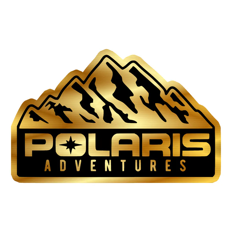 Polaris Gold Chrome Vinyl Decal - Custom Size