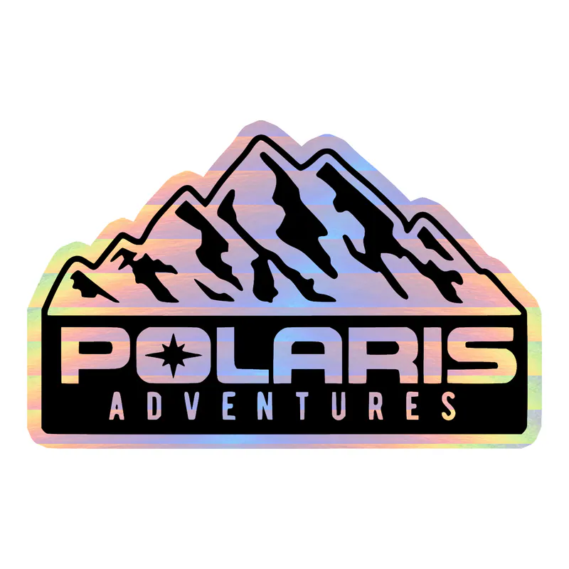 Polaris Holographic Vinyl Decal - Custom Size