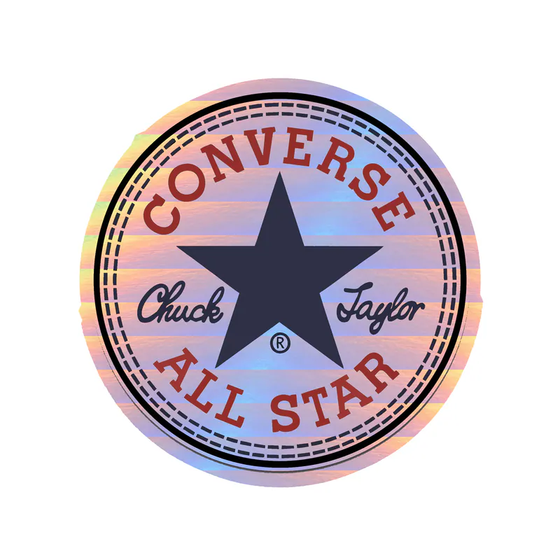 Converse Holographic Vinyl Decal - Custom Size
