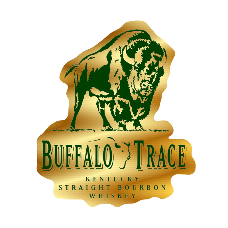 Buffalo Trace Gold Chrome Vinyl Sticker - Custom Size