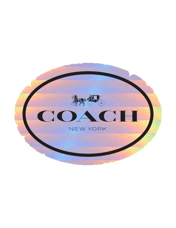 Coach - Holographic Vinyl Sticker - Custom Size