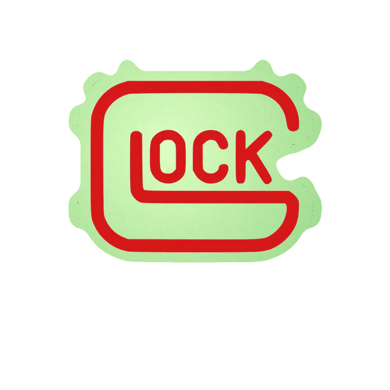 Glock Glow in the Dark Vinyl Sticker - Custom Size