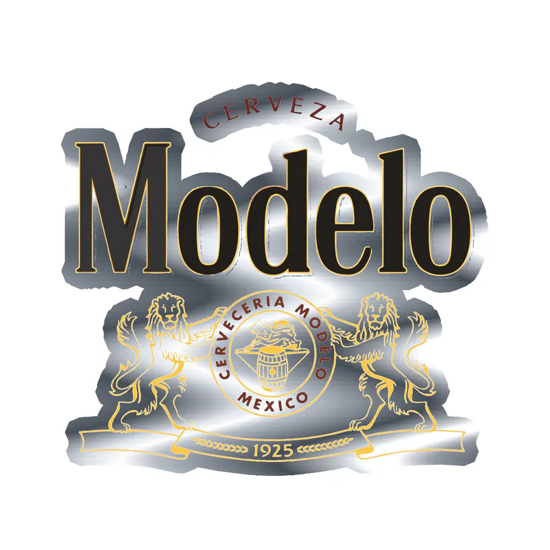 Modelo - Silver Chrome Vinyl Decal - Custom Size