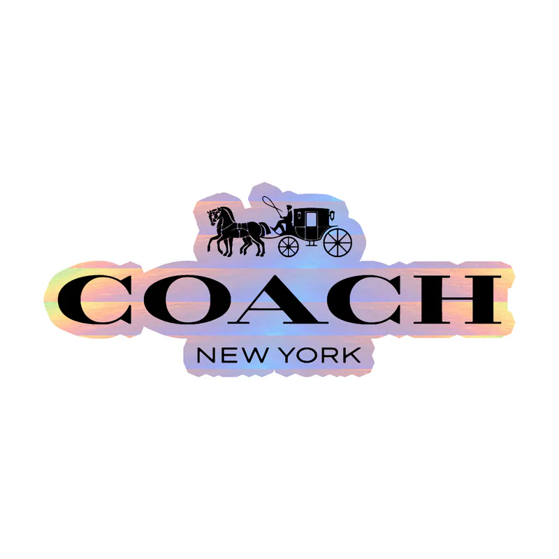 Coach - Holographic Vinyl Sticker - Custom Size
