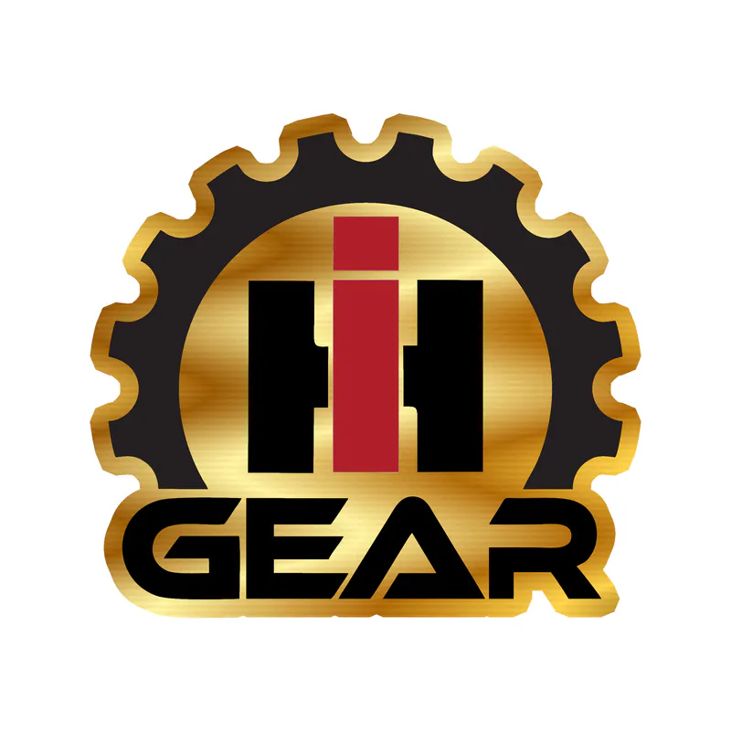 Case International Tractors Gold Chrome Vinyl Decal - Custom Size