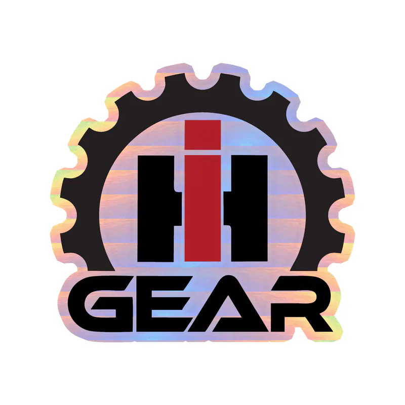 Case International Tractors Holographic Vinyl Decal - Custom Size