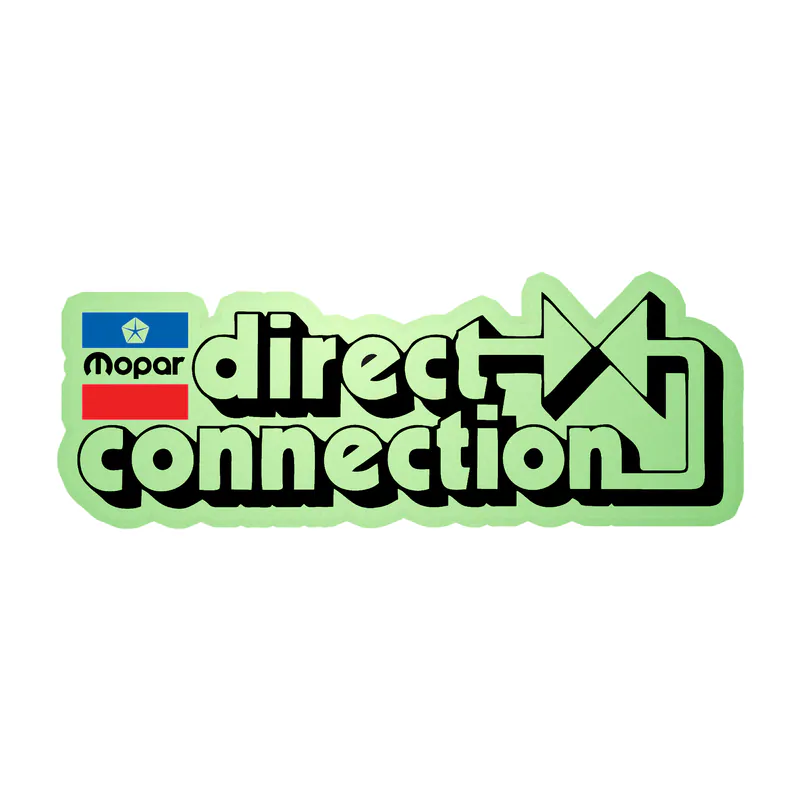 Mopar- Direction Connection - Glow in the Dark Vinyl Decal - Custom Size