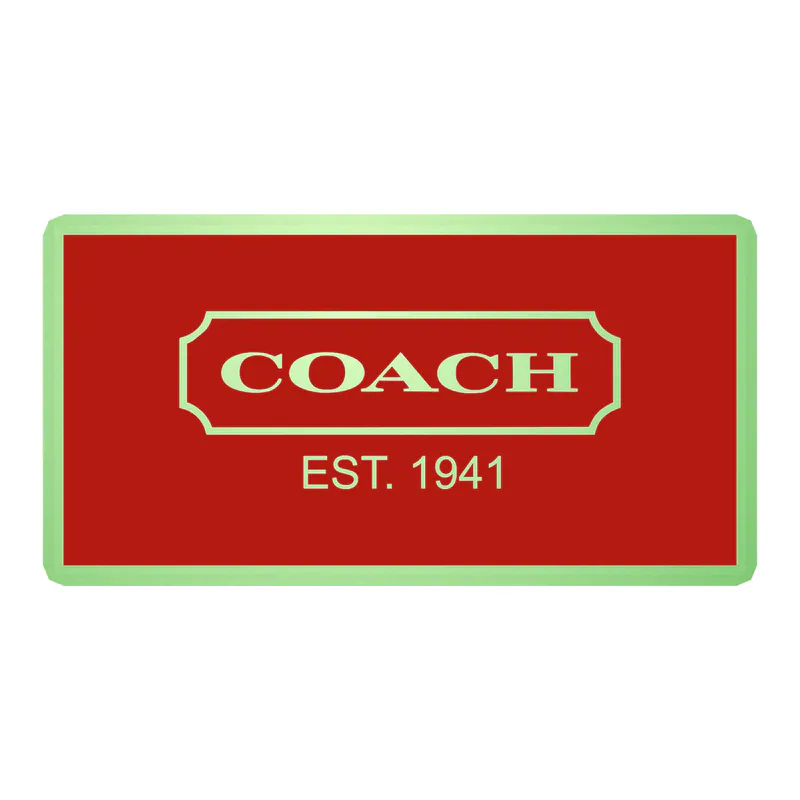 Coach - Red - Glow in the Dark Vinyl Sticker - Custom Size