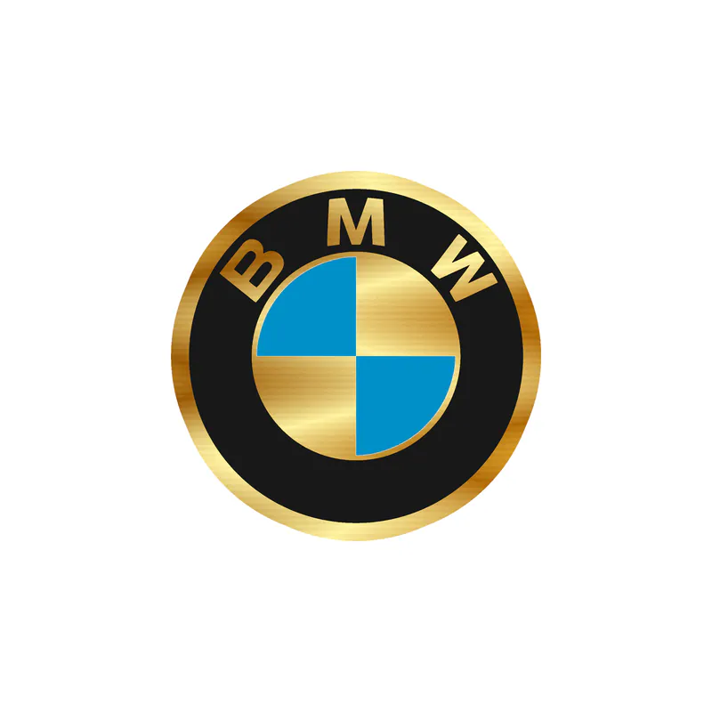 BMW Gold Chrome Vinyl Decal